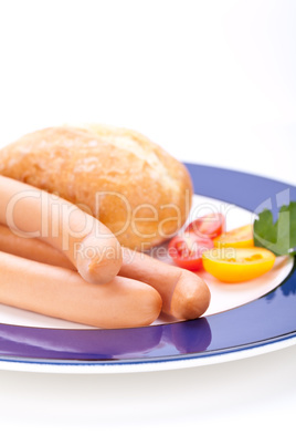 Frankfurters or Wiener sausages