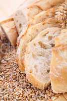 fresh tasty mixed bread slice bakery loaf
