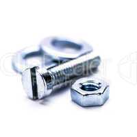 silver steel hexagonal screw tool objects macro