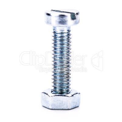 silver steel hexagonal screw tool objects macro