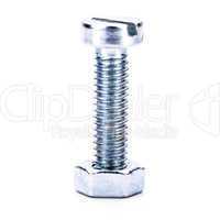 silver steel hexagonal screw tool objects macro