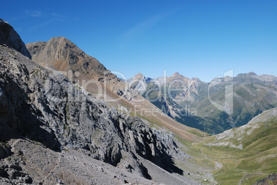 Summer view of the central Pyrenees.