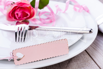 Valentines table setting