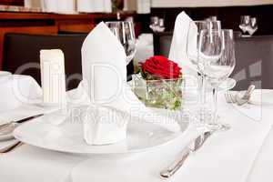 tables in restaurant decoration tableware empty dishware