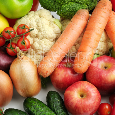 fresh fruits and vegetables