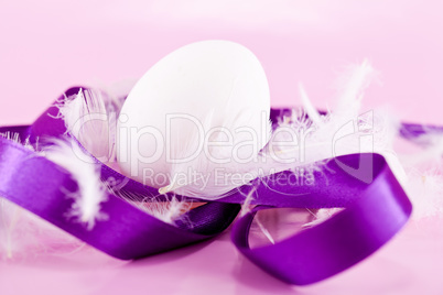 festive traditional easter egg decoration purple