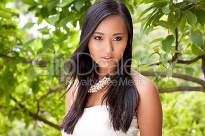 attractive young asian woman beauty portrait