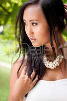 attractive young asian woman beauty portrait