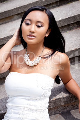 attractive young asian woman beauty portrait