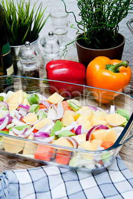 Fresh healthy Vegetables ready for cooking