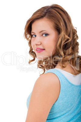 young teenager girl smiling having fun portrait