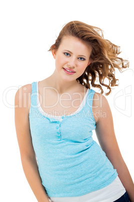 young teenager girl smiling having fun portrait