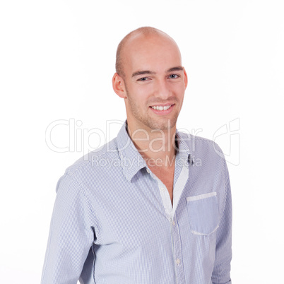 young adult attractive businessman smiling portrait isolated