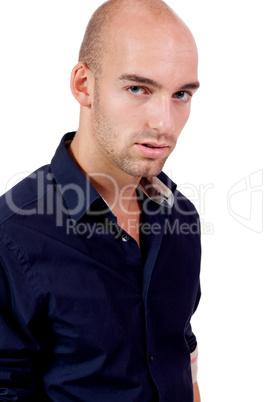 young adult attractive businessman smiling portrait isolated