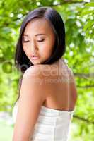 attractive young asian woman beauty portrait