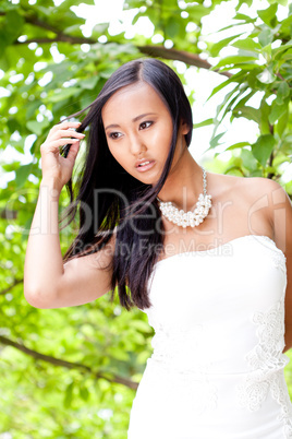 attractive young asian woman beauty portrait