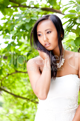 attractive young asian woman beauty portrait