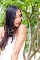 attractive young asian woman beauty portrait