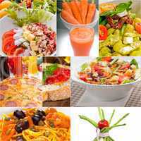 healthy Vegetarian vegan food collage