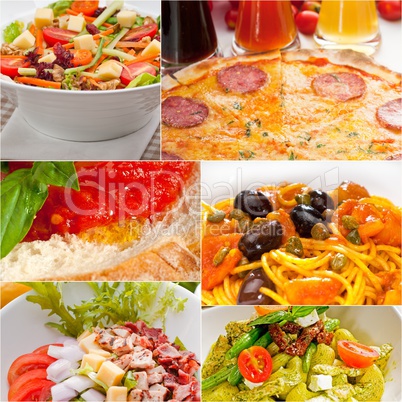 healthy Vegetarian vegan food collage