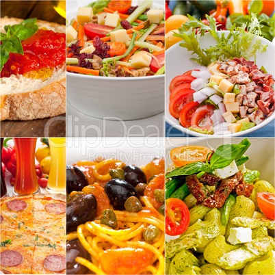 healthy Vegetarian vegan food collage