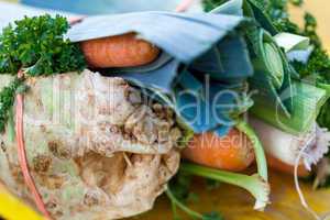 fresh root vegetable carrot potatoes onion beet on market