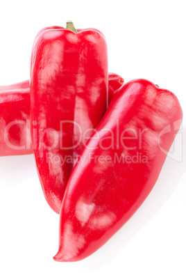 Fresh whole spicy red hot chili peppers