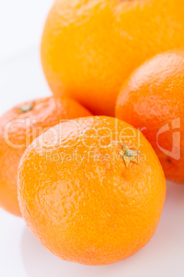 Fresh orange halved to show the pulp