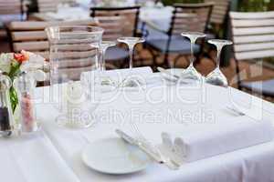 table in restaurant tableware glass banquet summer