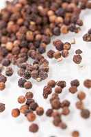 Background of black peppercorns