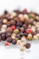 Background of black peppercorns