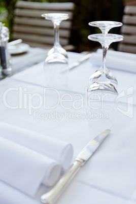 table in restaurant tableware glass banquet summer