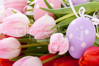 beautiful easter egg decoration colorfull eggs seasonal pastel