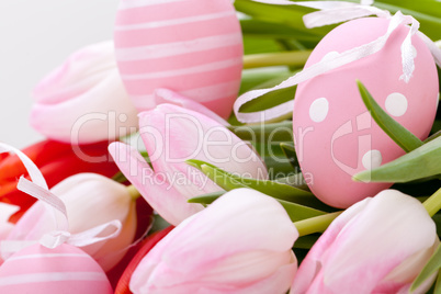 beautiful easter egg decoration colorfull eggs seasonal pastel