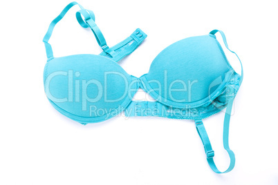 Set of sexy turquoise blue lingerie