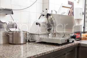 Neat interior of a commercial kitchen