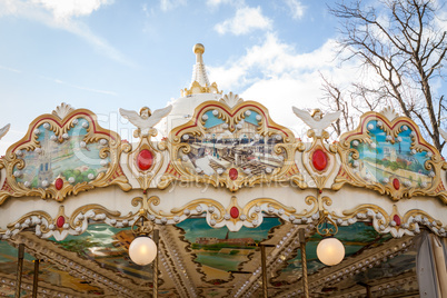 Ornate carousel or merry-go-round