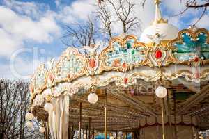 Ornate carousel or merry-go-round