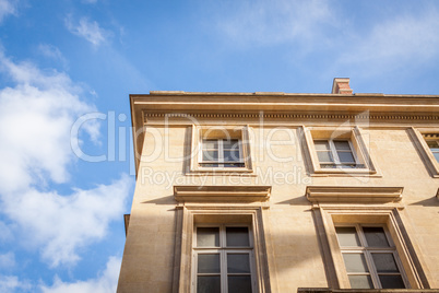 Exterior of a historical townhouse in Paris