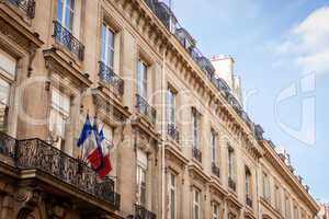 Exterior of a historical townhouse in Paris