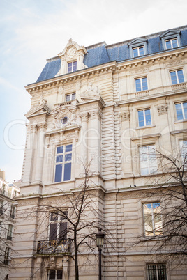 Exterior of a historical townhouse in Paris