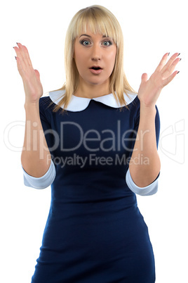 Surprised business woman