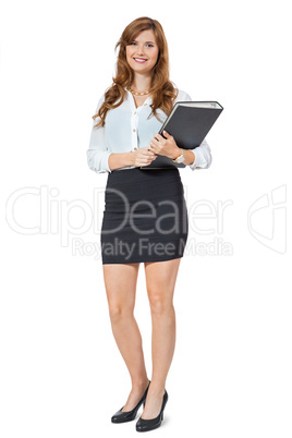 Attractive trendy young businesswoman