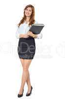 Attractive trendy young businesswoman