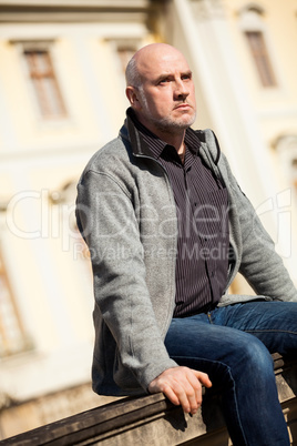 Stylish man in sunglasses enjoying the sun