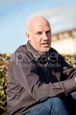 Stylish man in sunglasses enjoying the sun