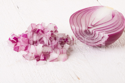 Fresh finely diced red onion