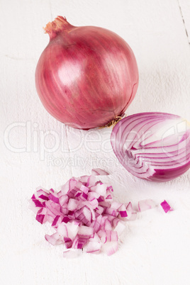 Fresh finely diced red onion