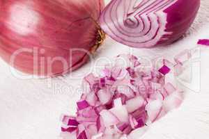 Fresh finely diced red onion