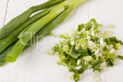 Diced fresh leeks